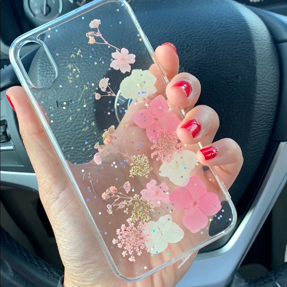 💐🌍 Real! Genuine dried flowers phone case